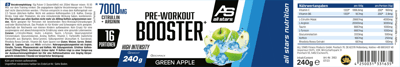 All Stars Pre-antrenament Booster Extreme Grøn æble 240G