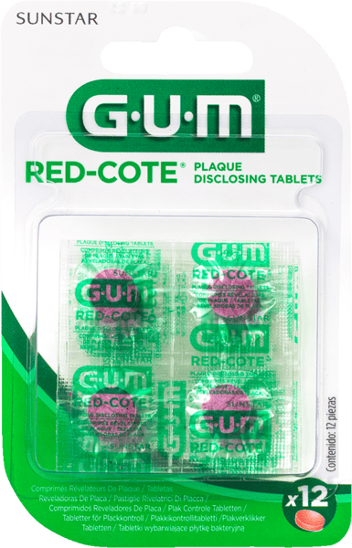Gummi röd cote farvetablet 12 stk