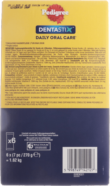 Pedigree dentatix +25kg 1620 g