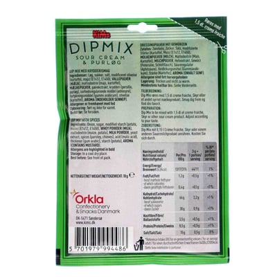 Kims Dip Mix Sour Cream & Purløg 18g