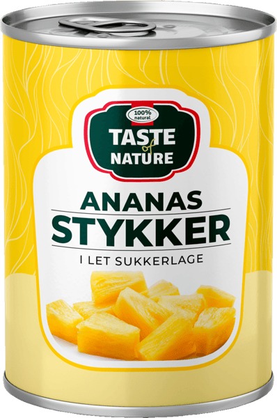 Ananasstykker Taste of Natur 340 567 g
