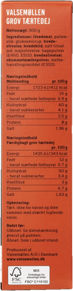 Grovtærte Valsemøllen 300 g