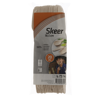 Spiseske natur birketræ20 stk