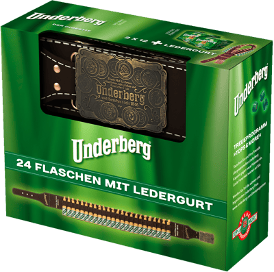 Underberg Læderbælte med 24 fl 44 %