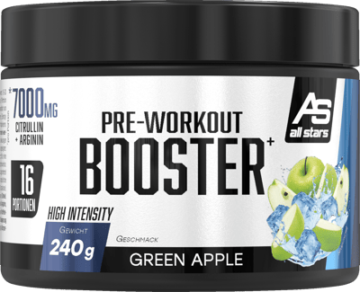 All Stars Pre-Workout Booster Extreme Grøn Æble 240g