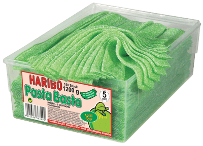 Haribo Pasta Basta Æble 150 stk 1125 g