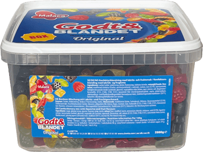 Malaco Godt OG Blandet 20 kg Børete