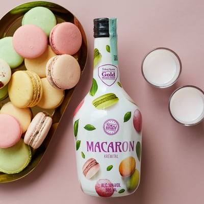 Creme Likör Macaron 15% 05L