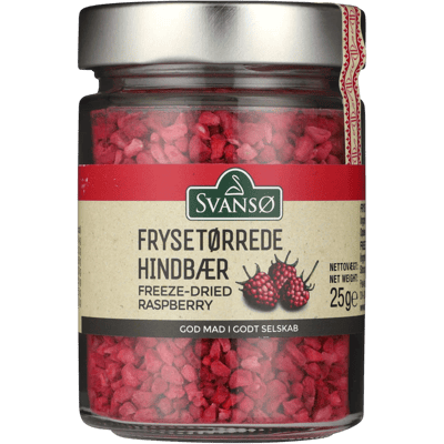 Svansø Frysetørrede Hindbær 25g