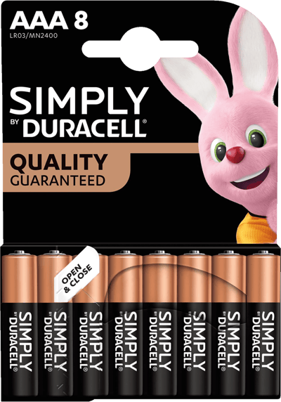 Duracell pur și simplu aaa 8 stk