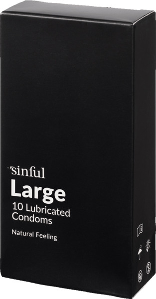 Sinful Large Kondomer 10 stk