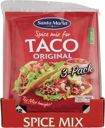 Santa Maria Tex Mex Taco spice mix 3-pak
