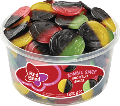 Band Band Zombie Smile Vingummi Lakrids 1200 g