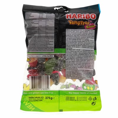 Haribo Vampyrer Sour 375G DK