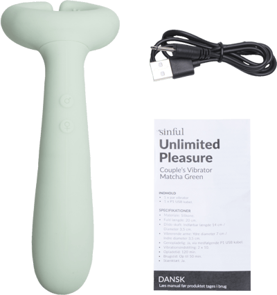 Sinful Matcha Grøn Unlimited Pleasure Par Vibratorn