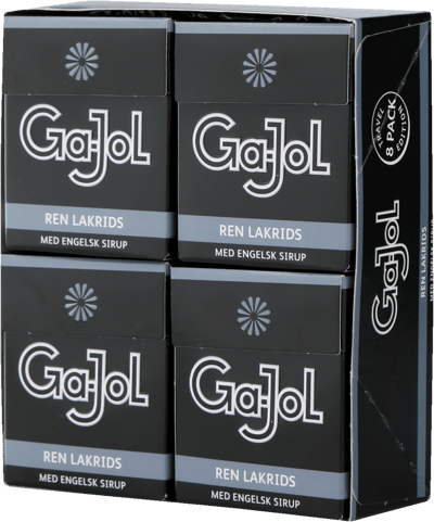 Ga-Jol Sort Ren Lakrids 8x23 g