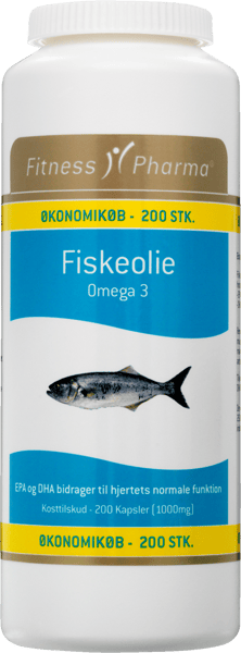 Fitness fiskolie 1000 mg 200 stk