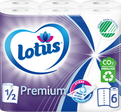 Lotus Premium Køkkenrulle 6 rl
