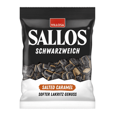 Sallos Schwarzweich saltade karamell 200g