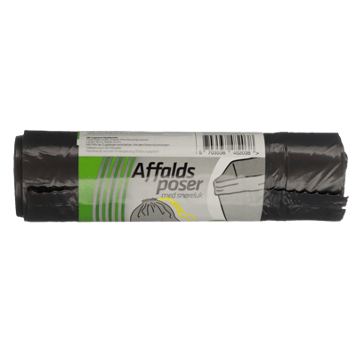 Affaldspose Med Snøreluk Grå 30L