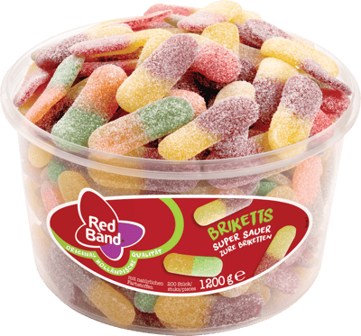 Rød bånd sikker briketter 1200 g