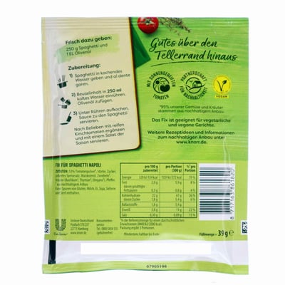 Knorr Spaghetti Napoli Fix 39g