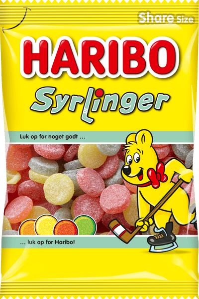 Haribo Syrlinger 375 g