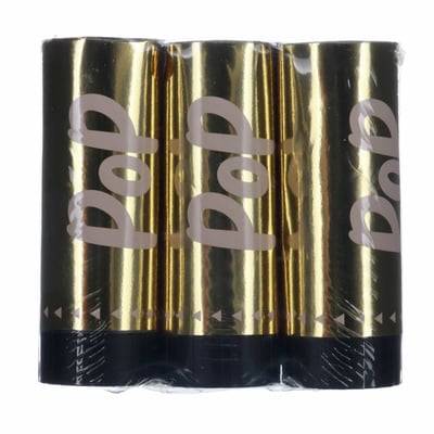 Konfettirør m fjedreefekt 3stk guld