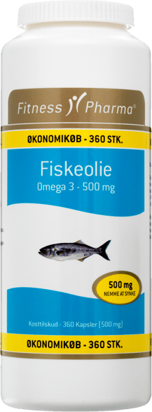 Fitness fiskeolie 500mg 360 stk