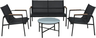Havemøbelsæt Sort