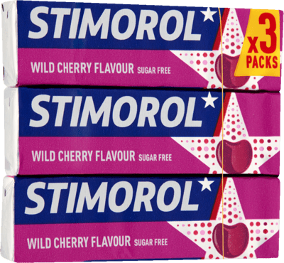 Stimorol Wild Cherry Sukkerfri 3-pak 42 g