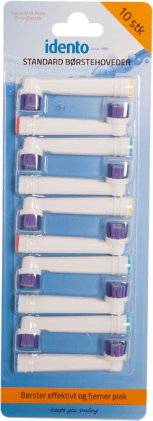 Idento Standard Børstehoveer 10-Pak