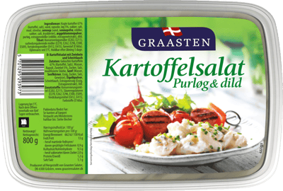 Graasten Kartifelsalat M Løg Og Purløg 800 G
