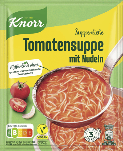 Tomatsuppe m Nudler Knorr 55 g