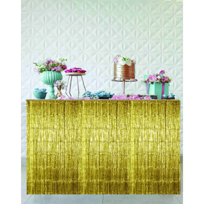 Lametta m selvnsklæb guld l275mxh70cm