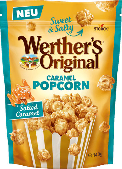 Storck Werther Original Salted Caramel Popcorn 140g