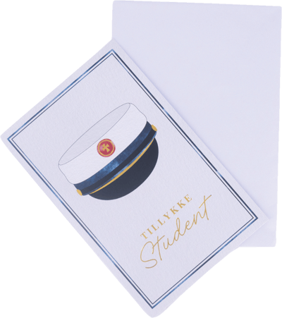 Kort M KUVert Balloner + dio a Blå