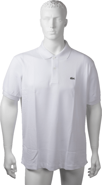 Lacoste polo hvid str m l