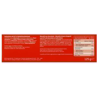 Kiks med lys chokolade 125 g