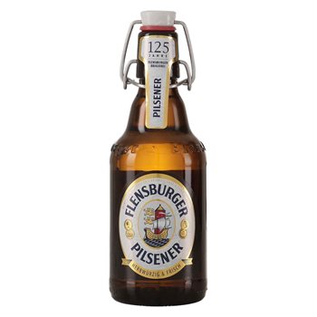 Flensburger Pilsener 4,8% 0,33 l. + Hose