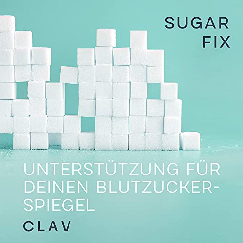 CLAV® N°9 SUGAR FIX - Kanelkapsler med 400mg kanelekstrakt, 40μg krom & 10mg zink pr. daglig dosis plus beta glucan, jambultræ og bitter melon - blodsukkerbalance - 60 kapsler - vegansk