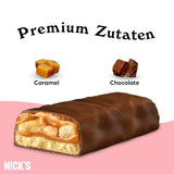 Nicks Protein Bar Ax, bare de proteine ​​keto gustări scăzute de carbohidrați fără zahăr adăugat, fără gluten | 15g proteină cu colagen (9 bare proteice x 50g)