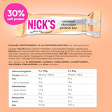 Nicks Protein Bar Ax, bare de proteine ​​keto gustări scăzute de carbohidrați fără zahăr adăugat, fără gluten | 15g proteină cu colagen (9 bare proteice x 50g)