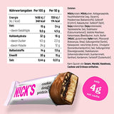 Nicks Protein Bar Ax, bare de proteine ​​keto gustări scăzute de carbohidrați fără zahăr adăugat, fără gluten | 15g proteină cu colagen (9 bare proteice x 50g)