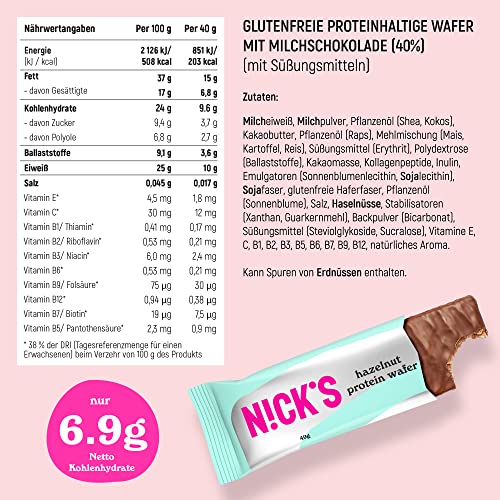 Nicks Keto Bars Peanuts N Fudge, Ciocolată Peanuts Gustări de caramel, 175 de calorii, 3,9 carbohidrați net, fără zahăr adăugat, fără gluten, dulciuri cu carbohidrați mici (15x40g)