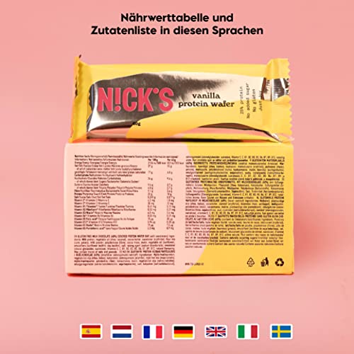 Nicks Keto Bar Peanuts N Fudge, snack al caramello di cioccolato, 175 calorie, 3,9 carboidrati netti, senza zucchero aggiunto, senza glutine, dolci a basso contenuto di carboidrati (15x40g)