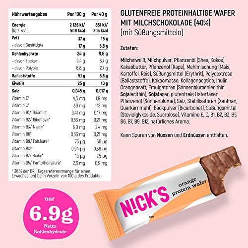 Nicks keto barer jordnötter n fudge, choklad jordnötter karamell snacks, 175 kalorier, 3,9 nettokolhydrater, inget tillsatt socker, glutenfri, lågkolhydrat godis (15x40g)