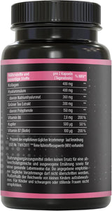 BRNR LADY BRNR - BeautyFit metabolism formula with vitamin B6, connective tissue with copper, collagen, high-dose hyaluronic acid, biotin, 120 capsules