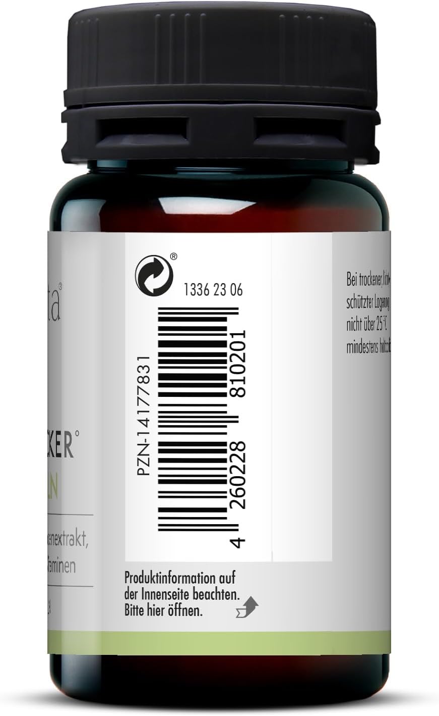 Cápsulas de azúcar en la sangre de Sovita | Con extracto de corteza de canela | Suplemento dietético | 120 cápsulas