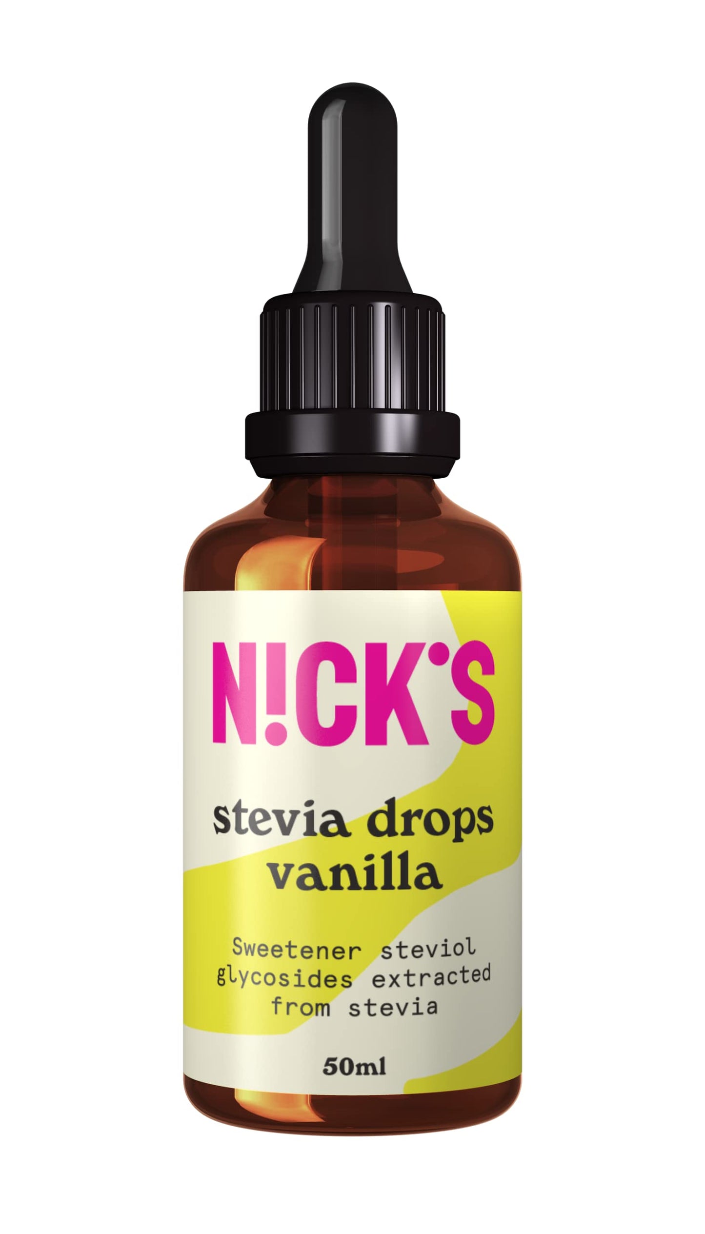 Nicks Stevia Liquid Coakies & Cream Flavor Drops (50 ml) Keto Sockerfritt bords sötningsmedel utan kalorier, lågkolhydrat sockerersättning, sötningsmedel, flytande sötningsmedel, alternativ till socker, sötningsmedel med pipett